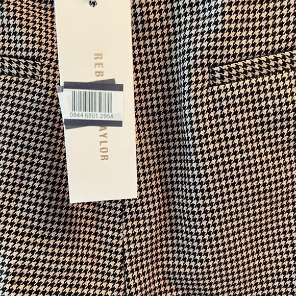 REBECCA Taylor houndstooth high waist ankle crop dress pant’s gorpcore - Picture 6 of 11